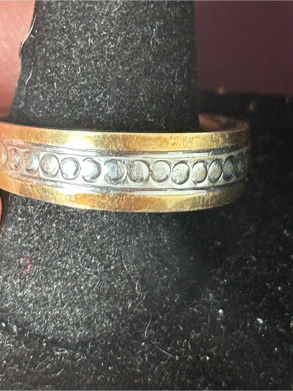 Vintage Men’s Sterling/10kt Gold ring signed FC size 11